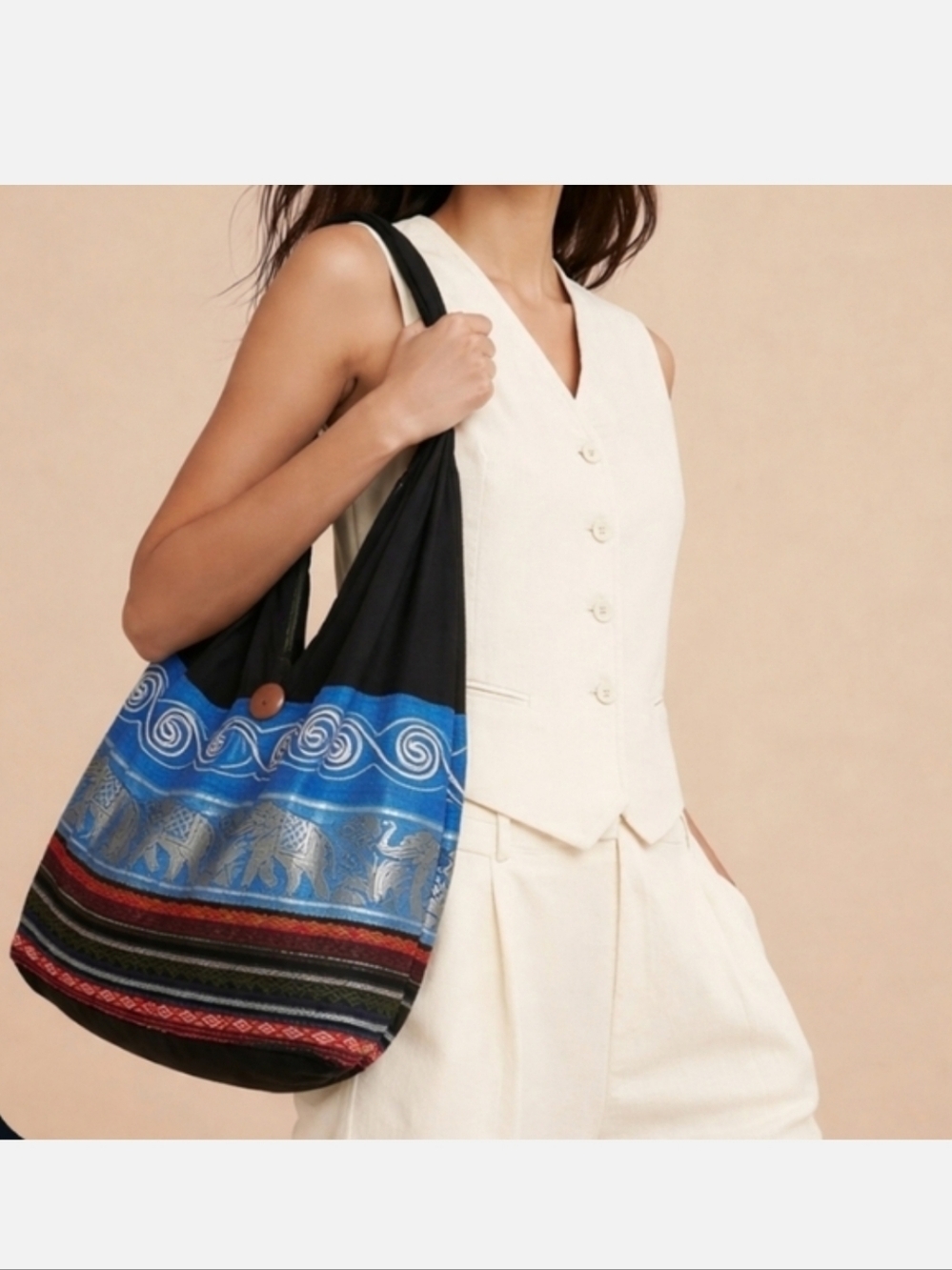 Beautiful Bohemian Elephant 🐘 Shoulder Bag